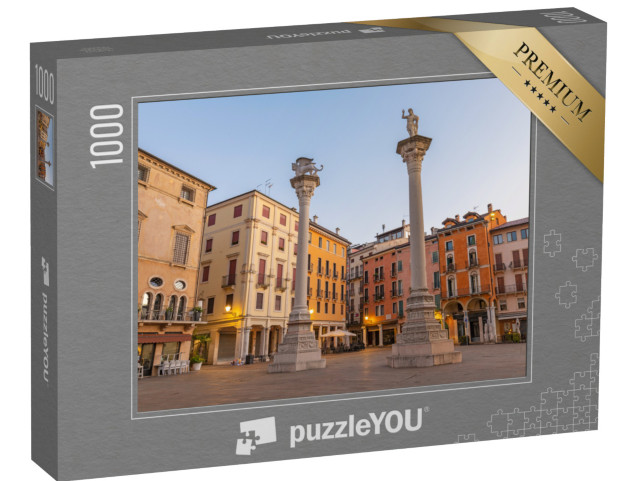 Puzzle 1000 pezzi „Vicenza - Piazza dei Signori al tramonto, Italia“