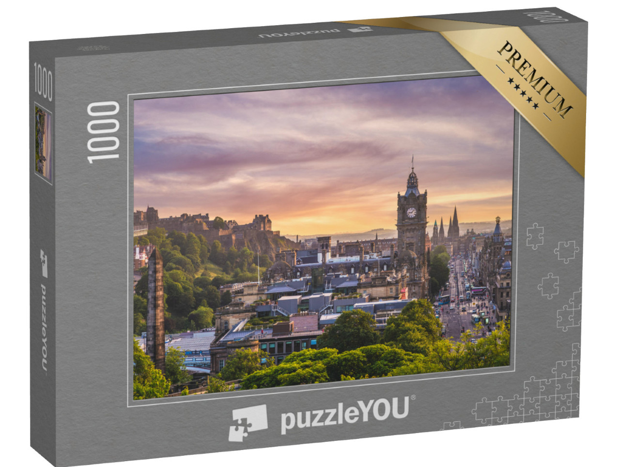 Puzzle 1000 pezzi „Vista aerea di Edimburgo, Scozia“