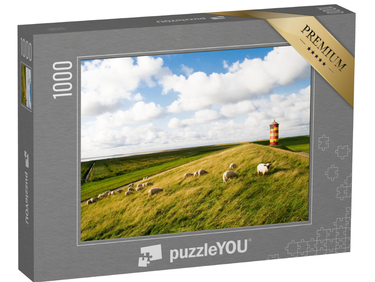 Puzzle 1000 pezzi „Faro di Pilsum“