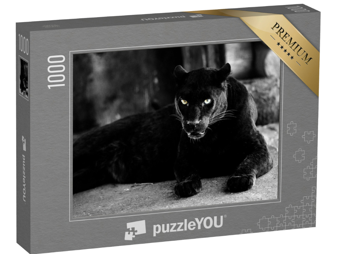 Puzzle 1000 pezzi „Bella pantera nera“