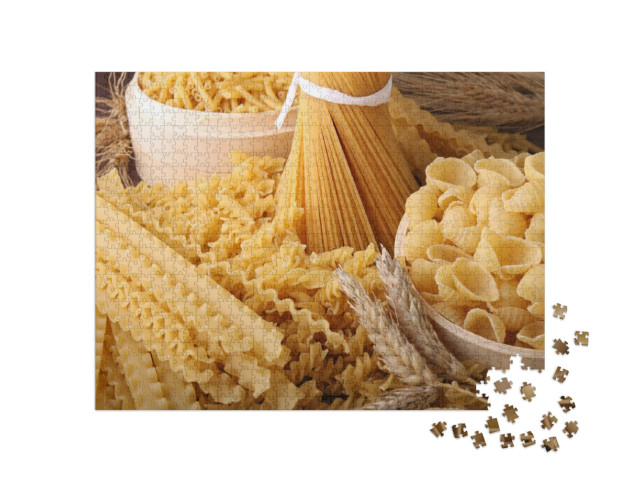 Puzzle 1000 pezzi „Una selezione di pasta deliziosa“