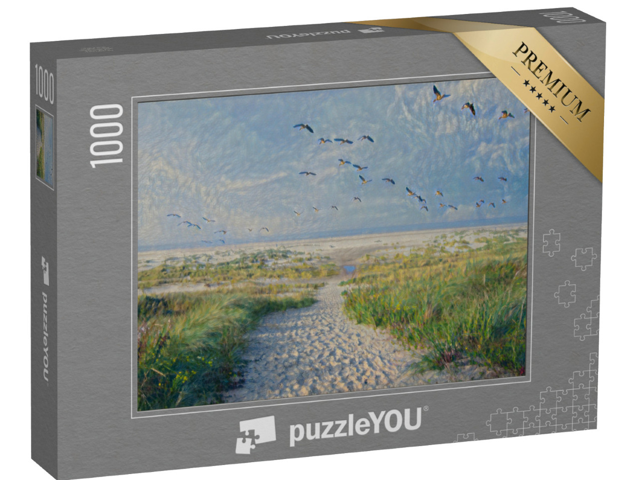 Puzzle 1000 pezzi „nello stile artistico di Claude Monet - Anatre - Puzzle-Collection Artisti & Dipinti“