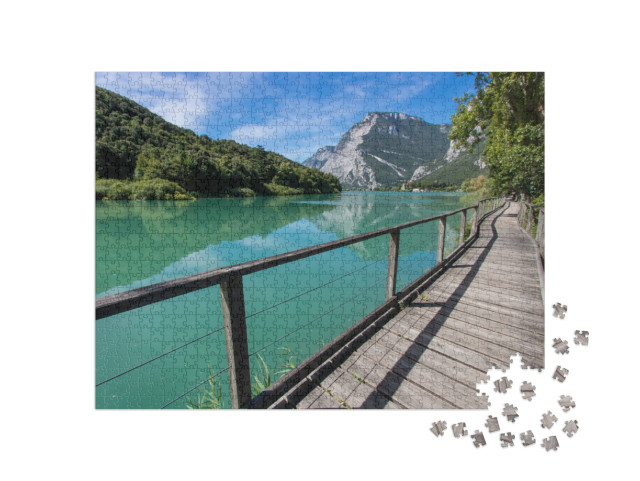 Puzzle 1000 pezzi „Lago di Toblin: piccolo lago alpino in Trentino“