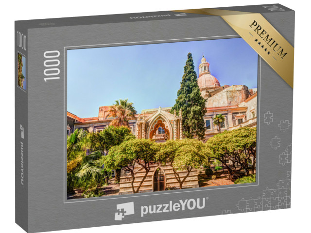 Puzzle 1000 pezzi „Chiostro del monastero benedettino di San Nicolò l'Arena a Catania, Sicilia, Italia“