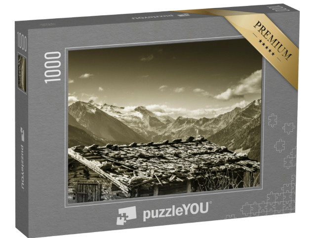 Puzzle 1000 pezzi „Rifugio alpino su un ghiacciaio nella Zillertal“