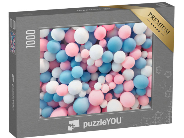 Puzzle 1000 pezzi „Tanti palloncini colorati per la decorazione“