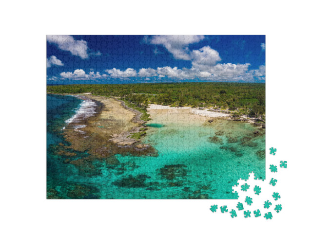 Puzzle 1000 pezzi „Eton Beach sull'isola di Efate, Vanuatu, vicino a Port Vila“