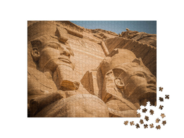 Puzzle 1000 pezzi „Ritratti di faraoni, Abu Simbel, Egitto“