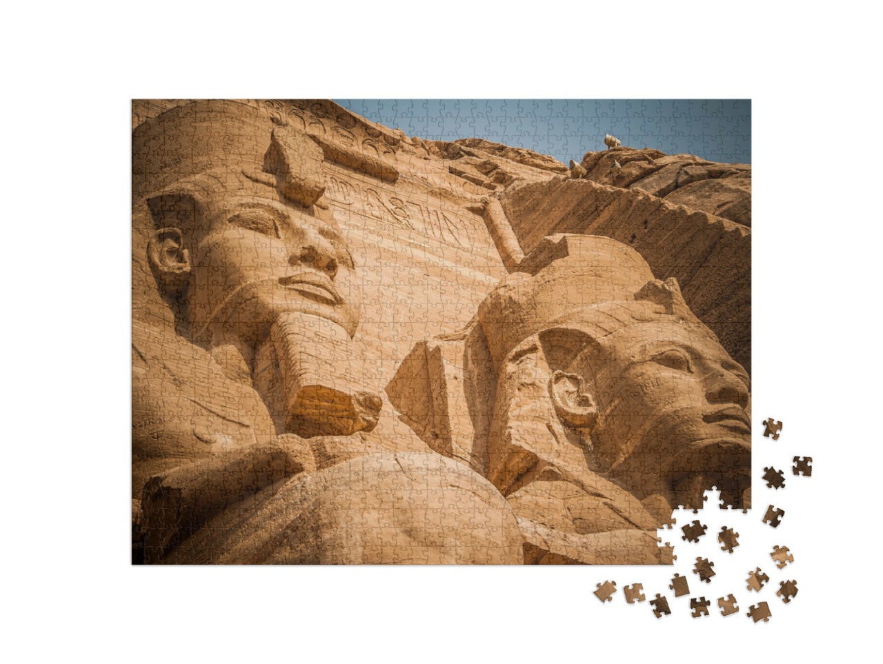 Puzzle 1000 pezzi „Ritratti di faraoni, Abu Simbel, Egitto“