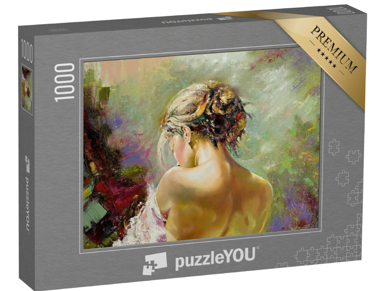 Puzzle 1000 pezzi „Vista posteriore di una donna“