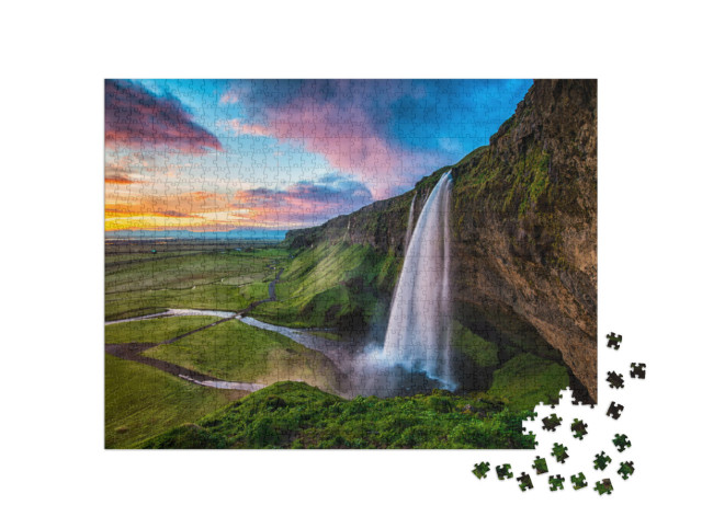 Puzzle 1000 pezzi „Seljalandsfoss - Islanda“
