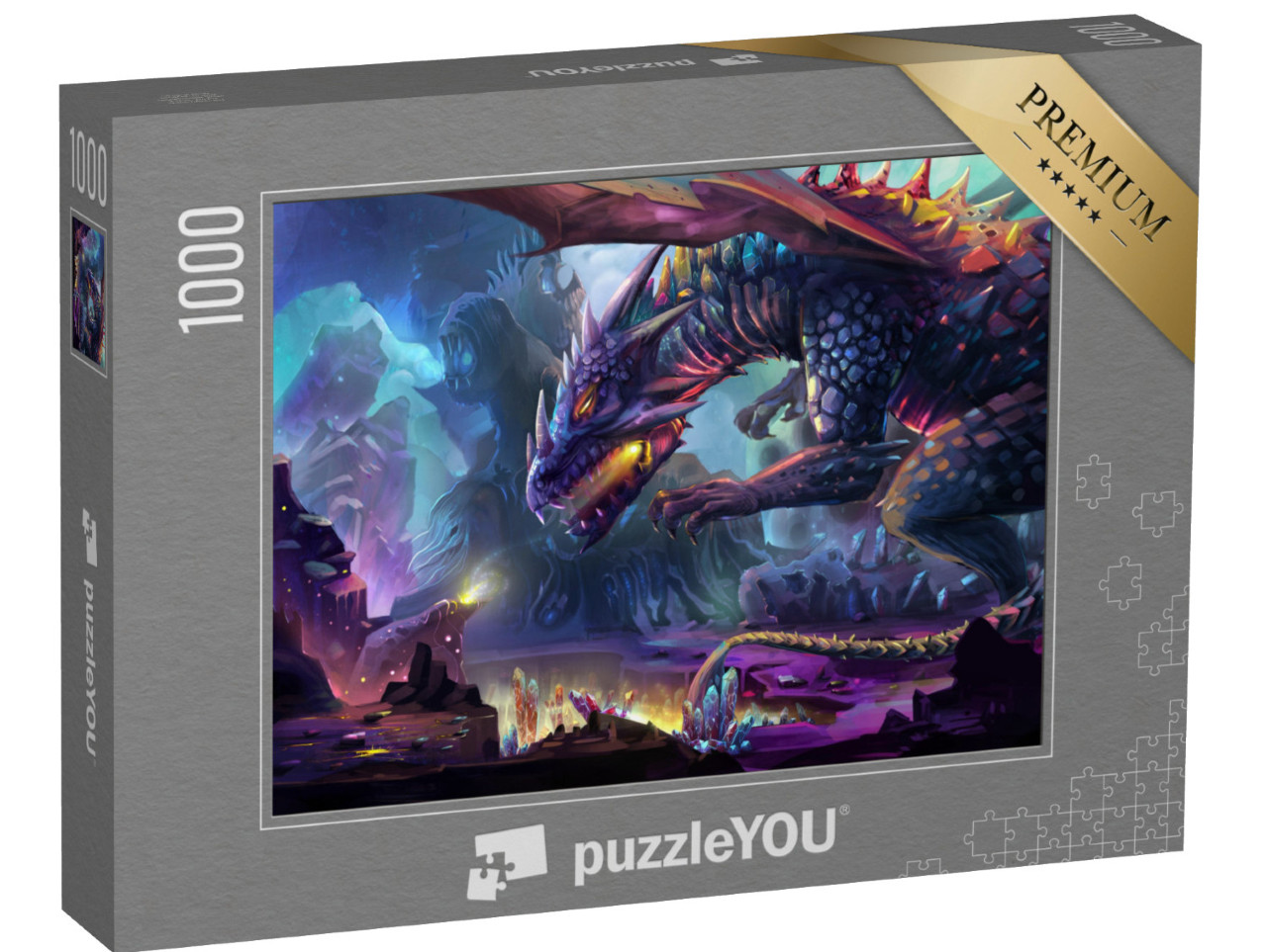 Puzzle 1000 pezzi „Illustrazione: Il pianeta drago“