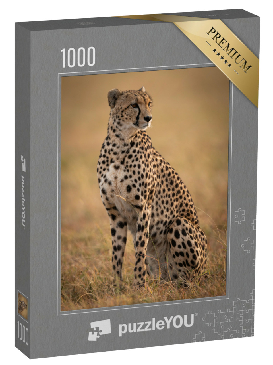 Puzzle 1000 pezzi „Ghepardo seduto“