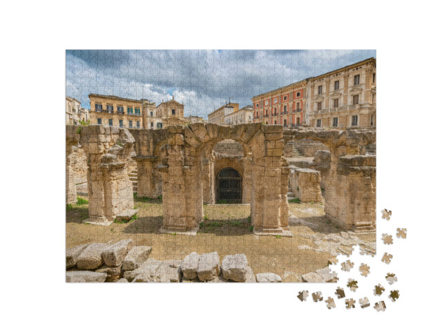 Puzzle 1000 pezzi „Anfiteatro romano a Lecce, in Puglia, Italia meridionale.“