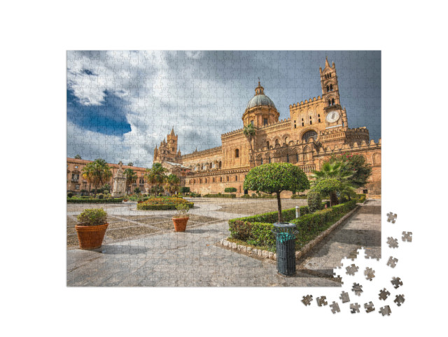 Puzzle 1000 pezzi „Palermo, Italia, presso la Cattedrale di Palermo.“