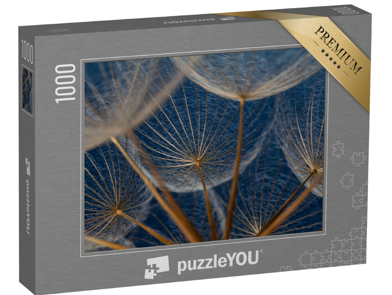 Puzzle 1000 pezzi „Immagine macro: elementi di un dente di leone“