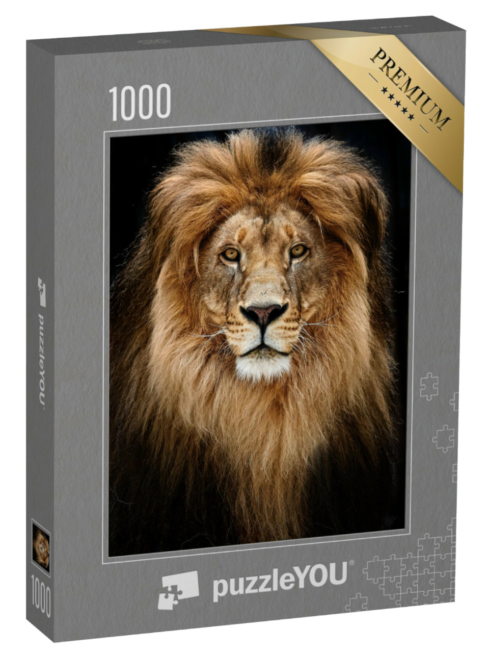 Puzzle 1000 pezzi „Ritratto di un imponente leone“
