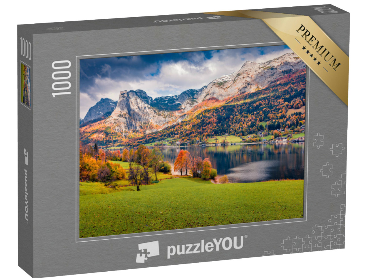 Puzzle 1000 pezzi „Tranquilla vista autunnale sul Grundlsee“