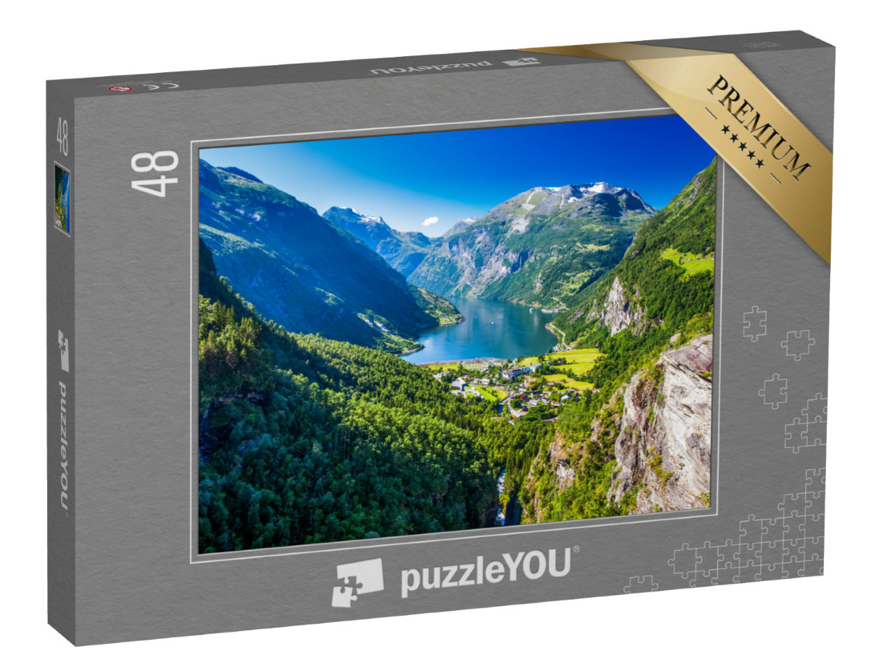 Puzzle 48 pezzi „Geirangerfjord in Norvegia“