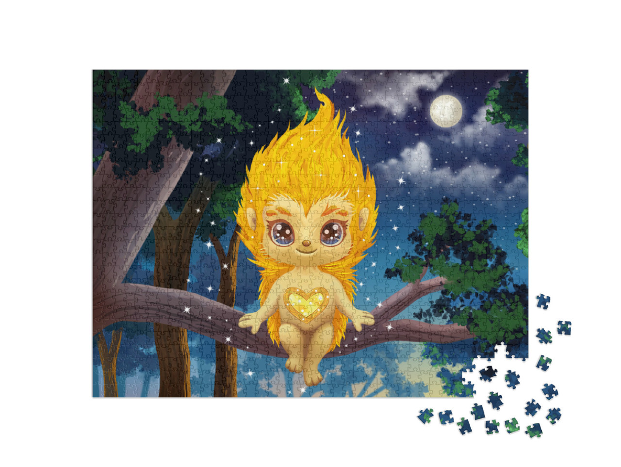 Puzzle 1000 pezzi „GOLDY: Al chiaro di luna“