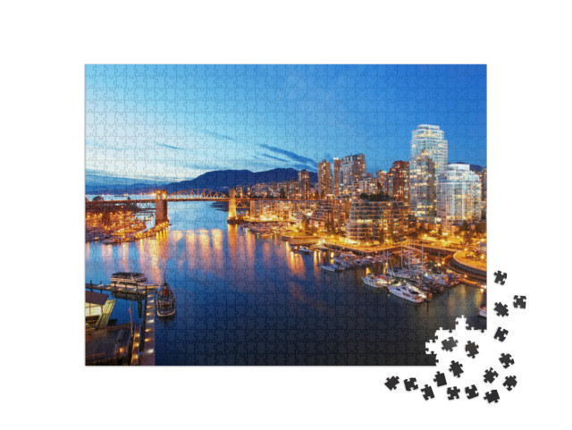 Puzzle 1000 pezzi „La città di Vancouver in Canada“