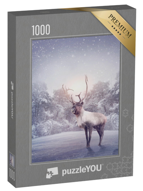 Puzzle 1000 pezzi „Renne nella neve“