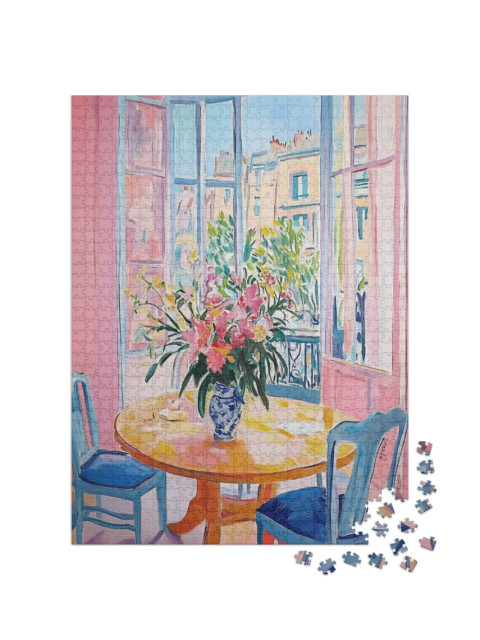 Puzzle 1000 pezzi „Un tavolo pieno d'amore“