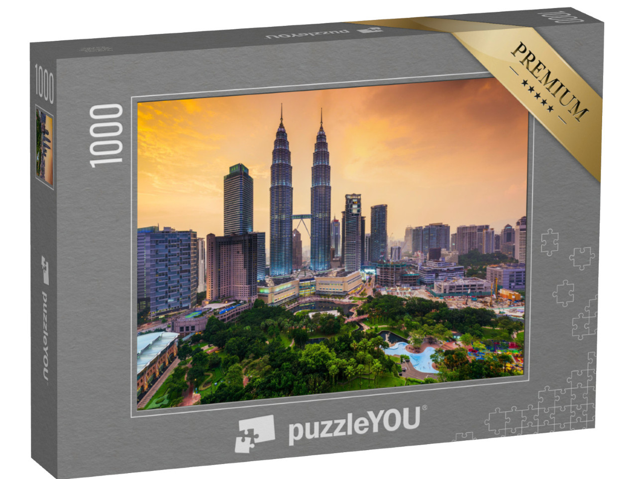 Puzzle 1000 pezzi „Imponente skyline di Kuala Lumpur, Malesia“