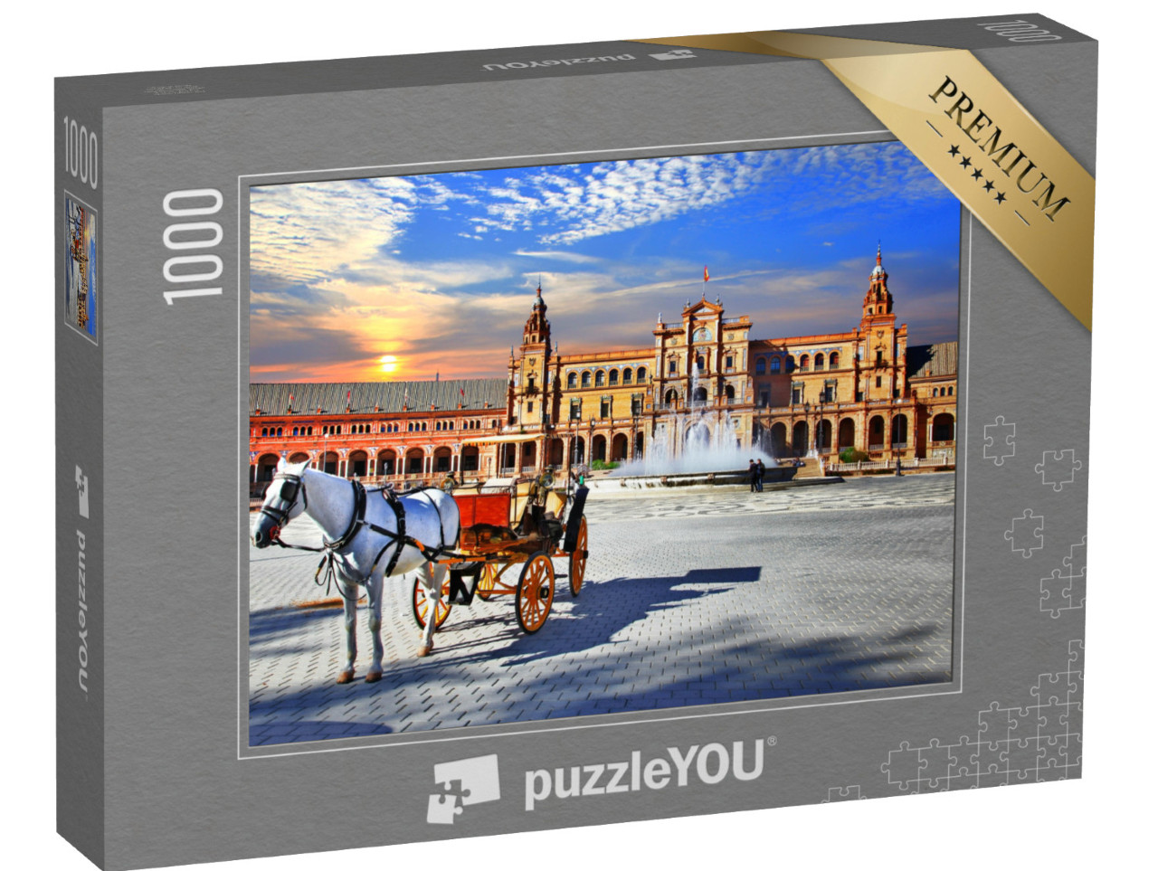 Puzzle 1000 pezzi „Piazza Espana a Siviglia, Andalusia, Spagna“