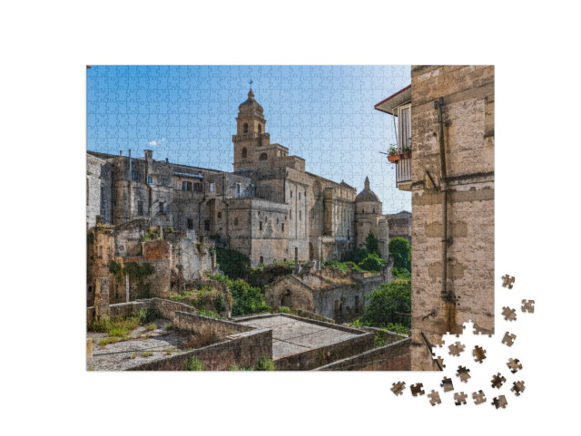 Puzzle 1000 pezzi „La pietra racconta. Meraviglia di pietra. Gravina in Puglia. Italia“