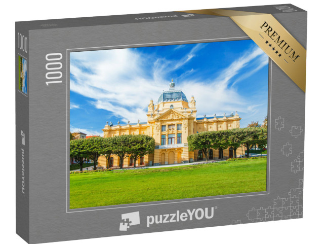 Puzzle 1000 pezzi „Padiglione d'arte a Zagabria, Croazia“