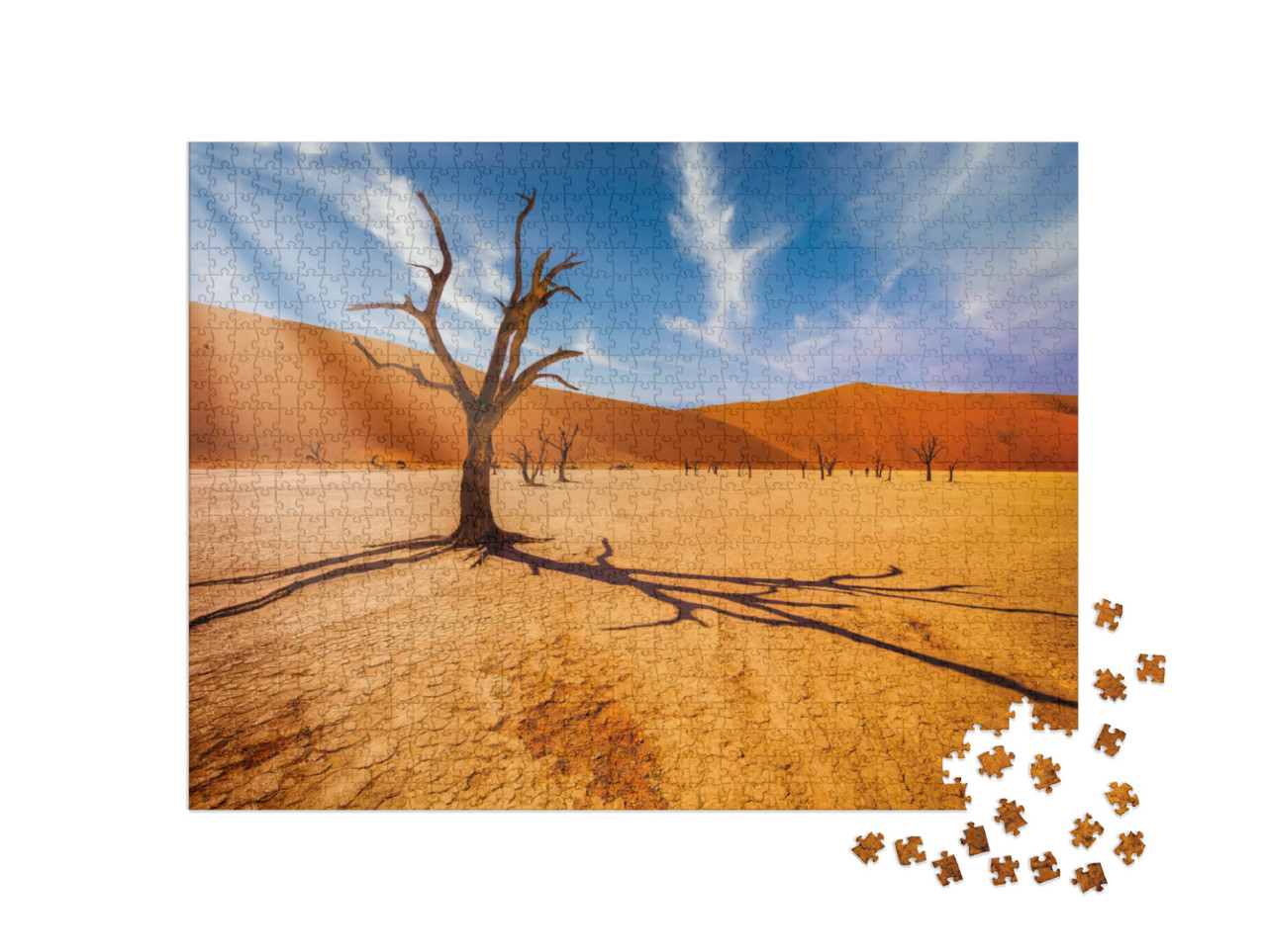 Puzzle 1000 pezzi „Albero nel deserto del Namib, Sudafrica“