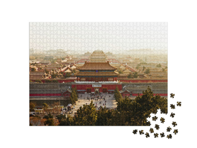 Puzzle 1000 pezzi „Una vista aerea della Città Proibita“