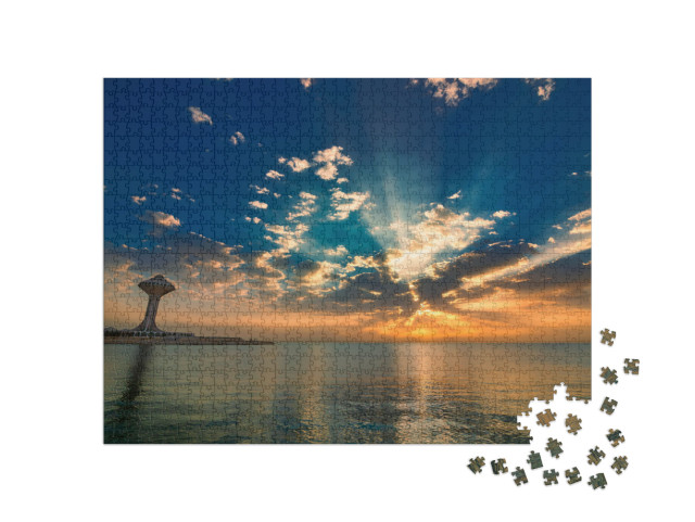 Puzzle 1000 pezzi „Alba su Khobar Corniche-Arabia Saudita“