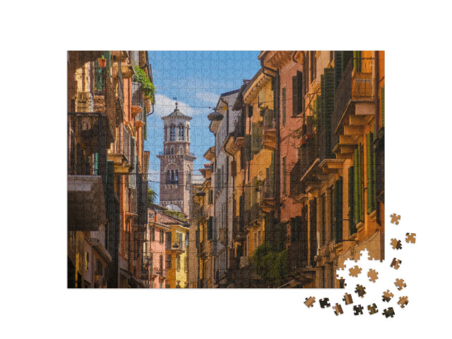 Puzzle 1000 pezzi „Verona: Via Mazzini, la vivace via dello shopping“