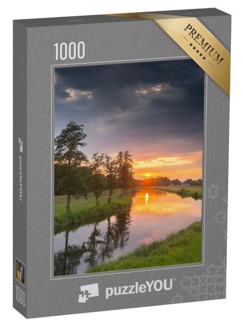 Puzzle 1000 pezzi „Tramonto allo Spreewald“