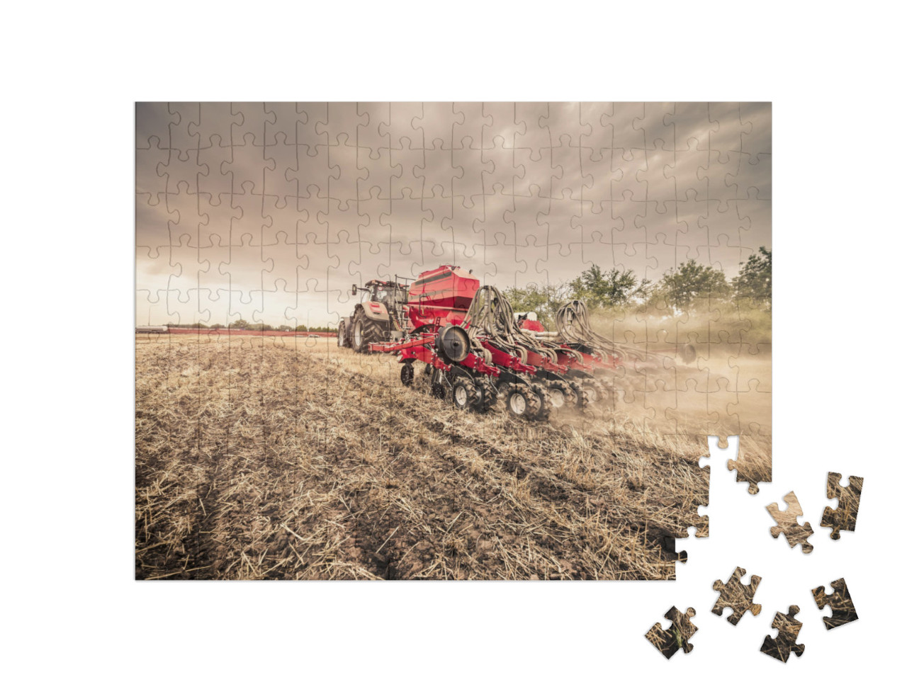 Puzzle 200 pezzi „Semina direttamente dopo il raccolto“