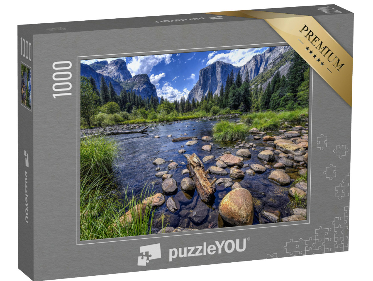 Puzzle 1000 pezzi „Sentiero della valle del lago di alta montagna“