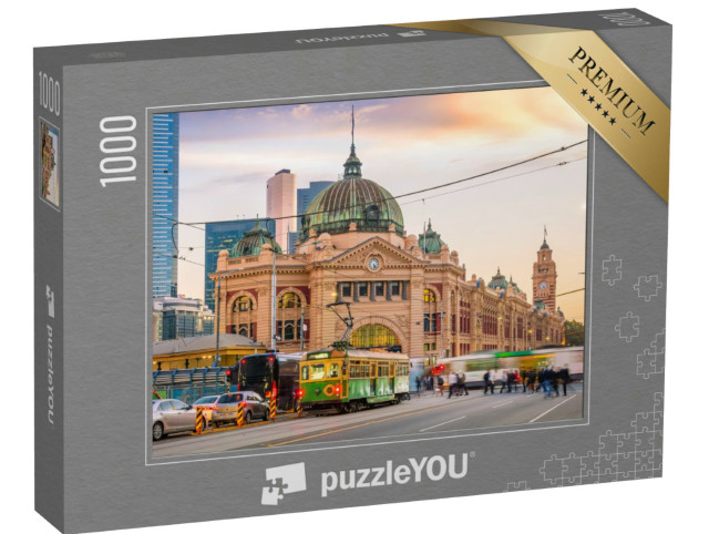 Puzzle 1000 pezzi „Stazione ferroviaria di Melbourne Flinders Street, Australia“
