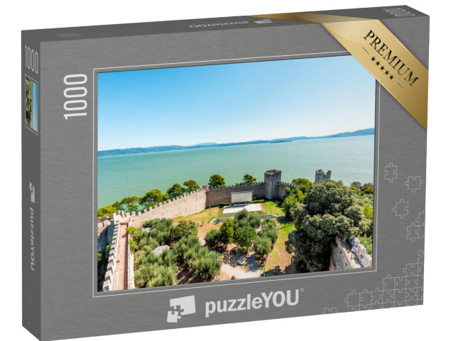 Puzzle 1000 pezzi „Rocca medievale di Castiglione del Lago in Umbria“