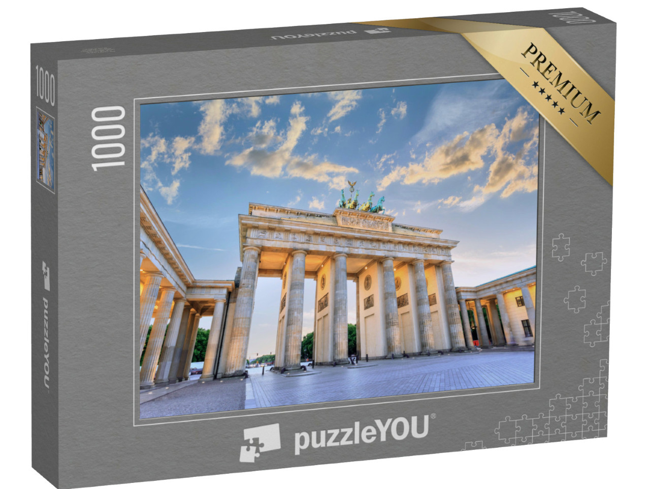 Puzzle 1000 pezzi „La Porta di Brandeburgo al tramonto“