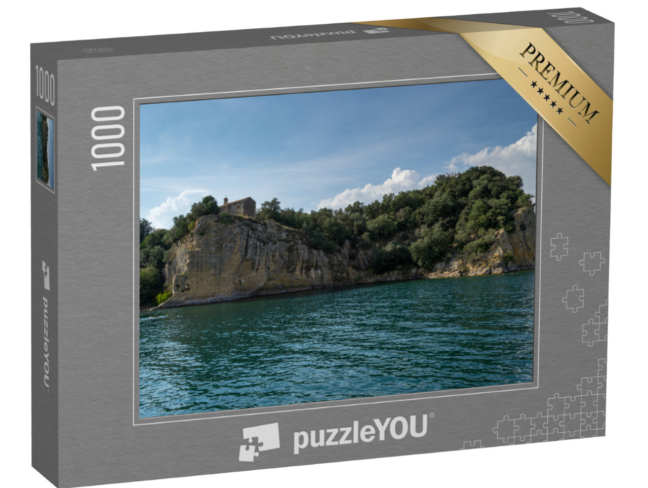 Puzzle 1000 pezzi „Isola Bisentina nel lago di Bolsena“