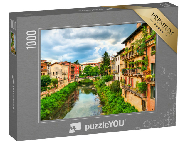 Puzzle 1000 pezzi „Architettura del centro storico di Vicenza. Patrimonio mondiale dell'UNESCO in Italia“