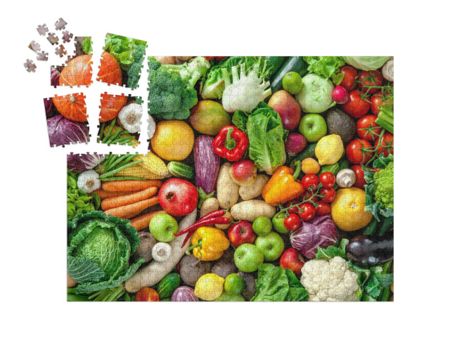 SMART SORTED® | Puzzle 1000 pezzi „Assortimento di frutta e verdura fresca“