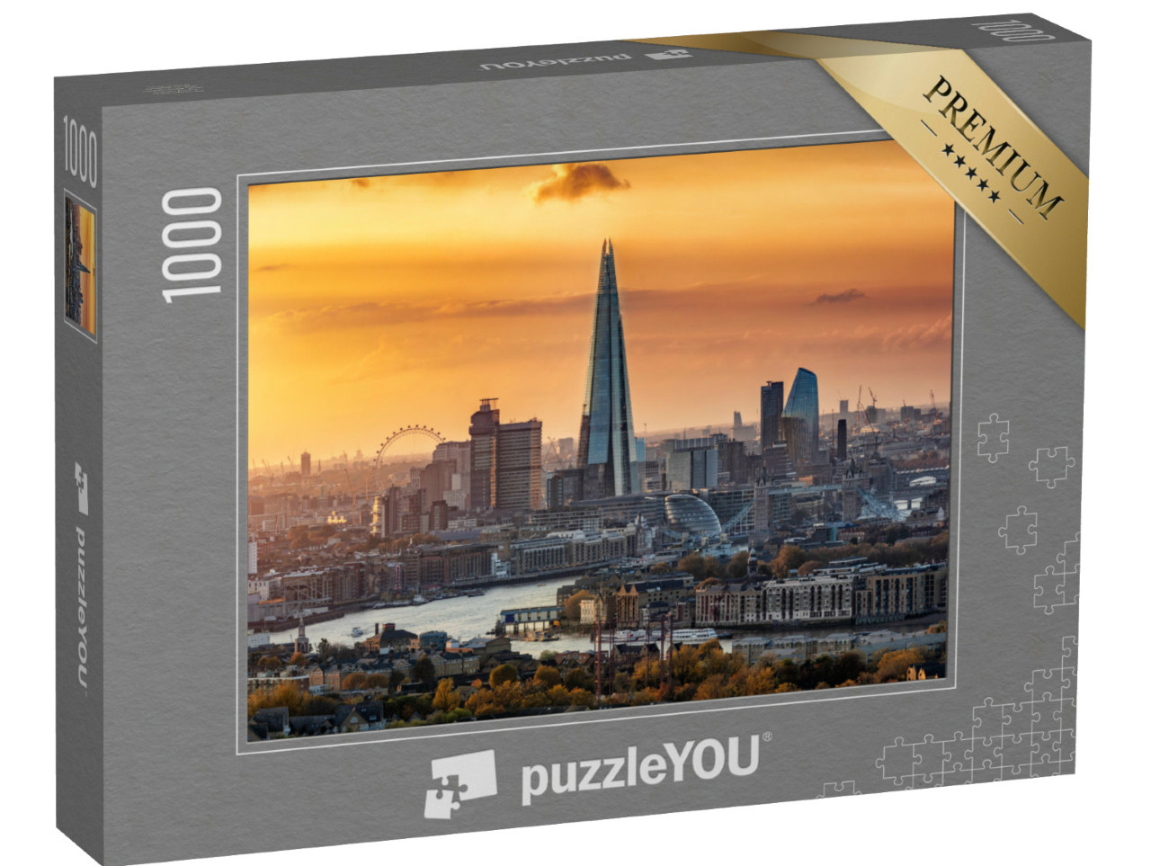 Puzzle 1000 pezzi „Lo skyline di Londra in autunno, Regno Unito“