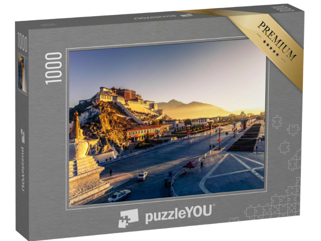 Puzzle 1000 pezzi „Il Palazzo del Potala al tramonto a Lhasa, Tibet“
