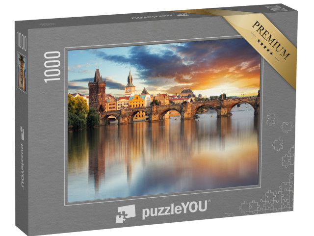 Puzzle 1000 pezzi „Praga - Ponte Carlo, Repubblica Ceca“