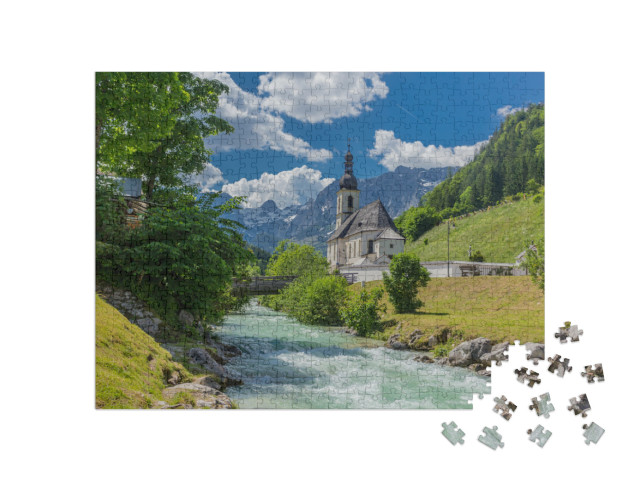 Puzzle 500 pezzi „Prealpi di Berchtesgaden: Ramsau e dintorni“