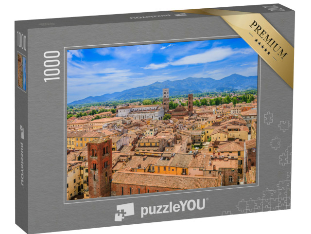 Puzzle 1000 pezzi „Lucca, Italia. Veduta aerea della città.“