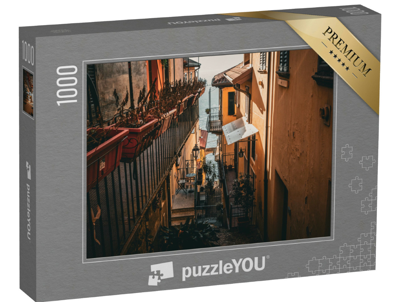 Puzzle 1000 pezzi „Il lago di Como, nel nord Italia, offre panorami mozzafiato con acqua cristallina“